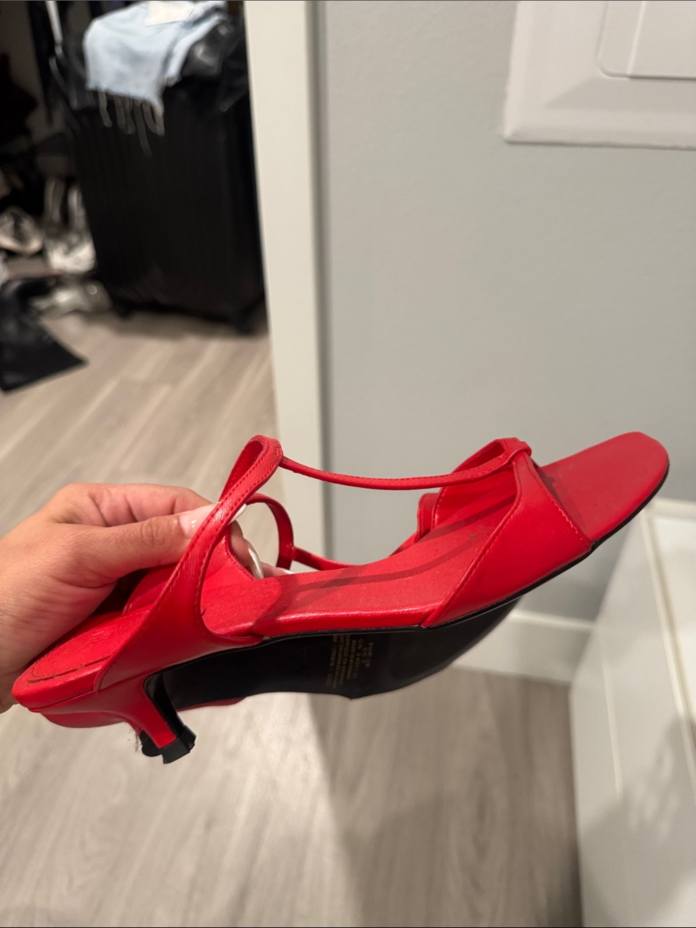 H&M Bold Red Strappy High-Heel Sandals - Picture 3 of 3